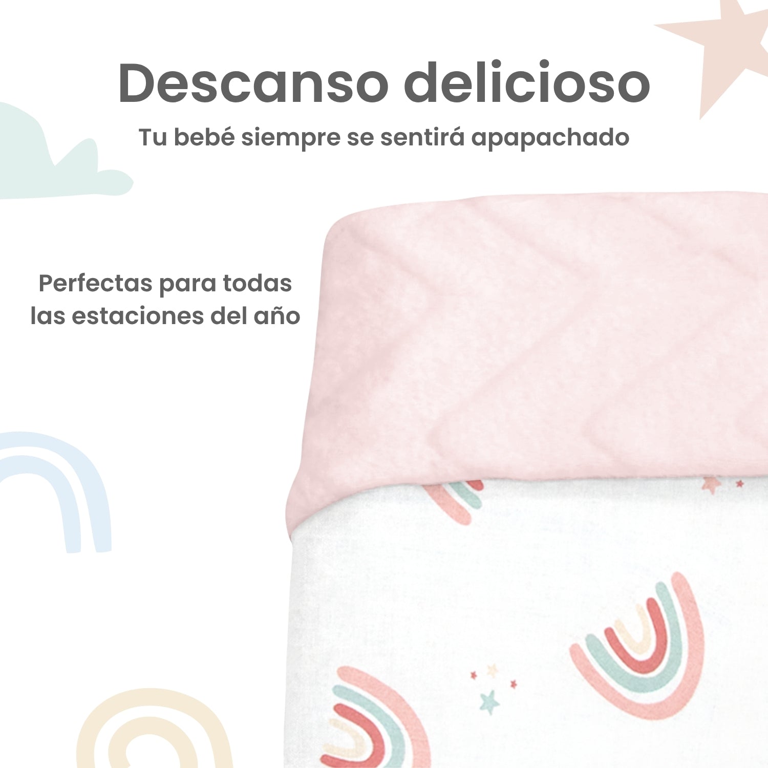 Foto 5 pulgar | Cobija Nap Arcoris Love Para Bebé Ideal Para Cuna