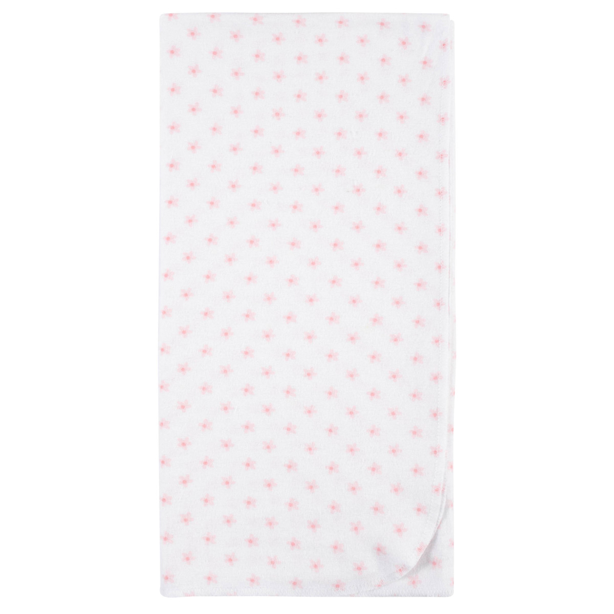 Foto 4 | Mantas Gerber Algodón Blanco Rosa Set 5 Piezas Suaves Bebé