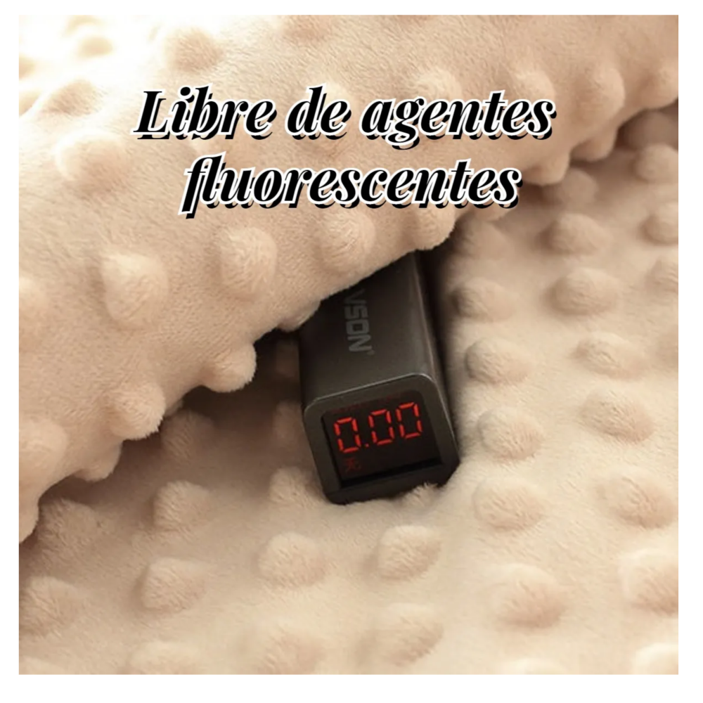 Foto 4 pulgar | Cobija Para Bebe Manta Cobertor  Belug  Verde Beige