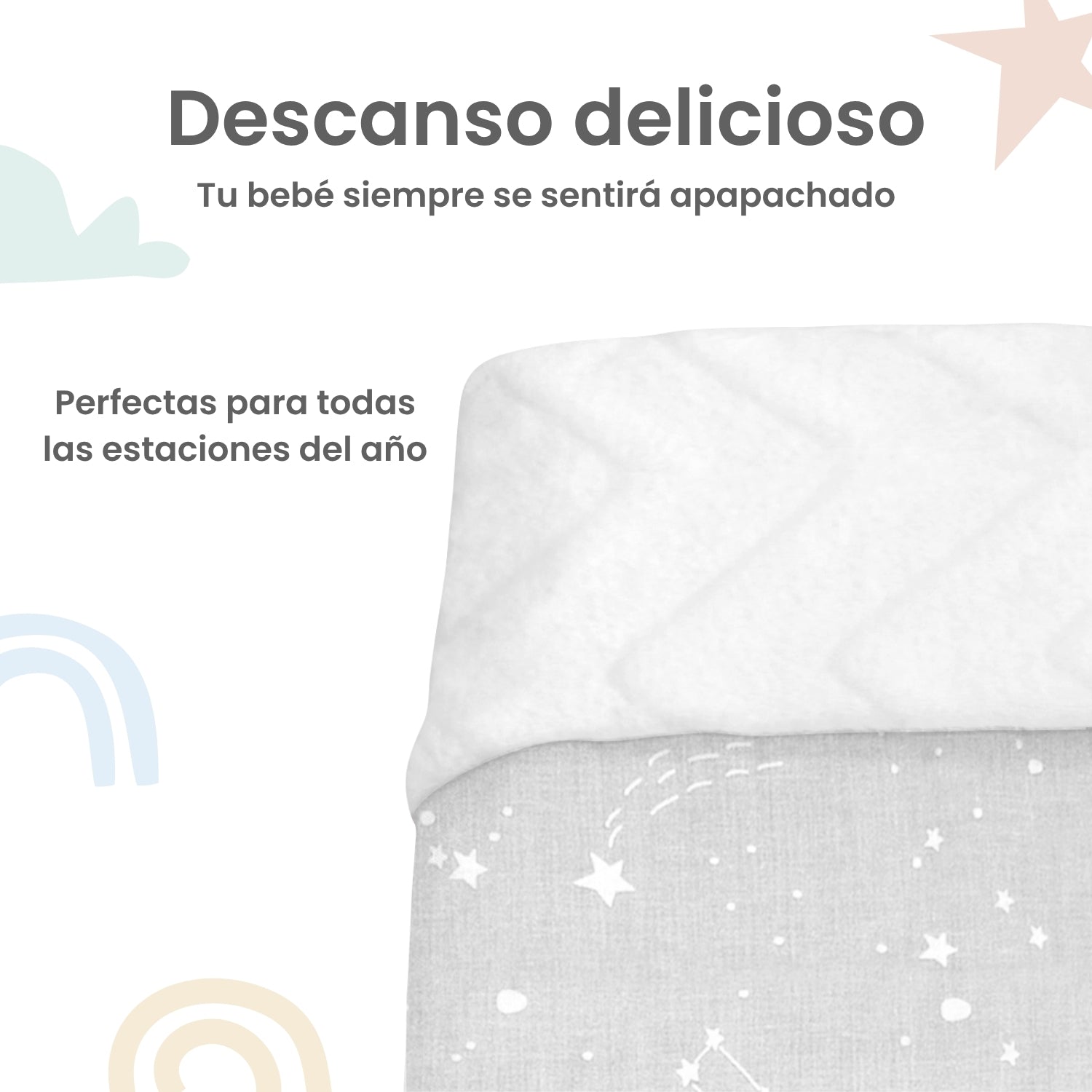 Foto 5 pulgar | Cobija Nap Constelaciones Para Bebé Ideal Para Cuna