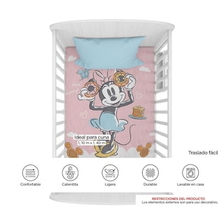 Foto 4 | Cobertor Cunero Minnie Waffles