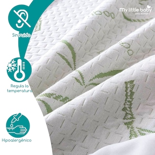 Foto 5 | Protector De Cuna 70 X 100 (cuna De Viaje) Cubrecolchón Impermeable Para Colchón Cuna De Bebé |100% Bambú Transpirable
