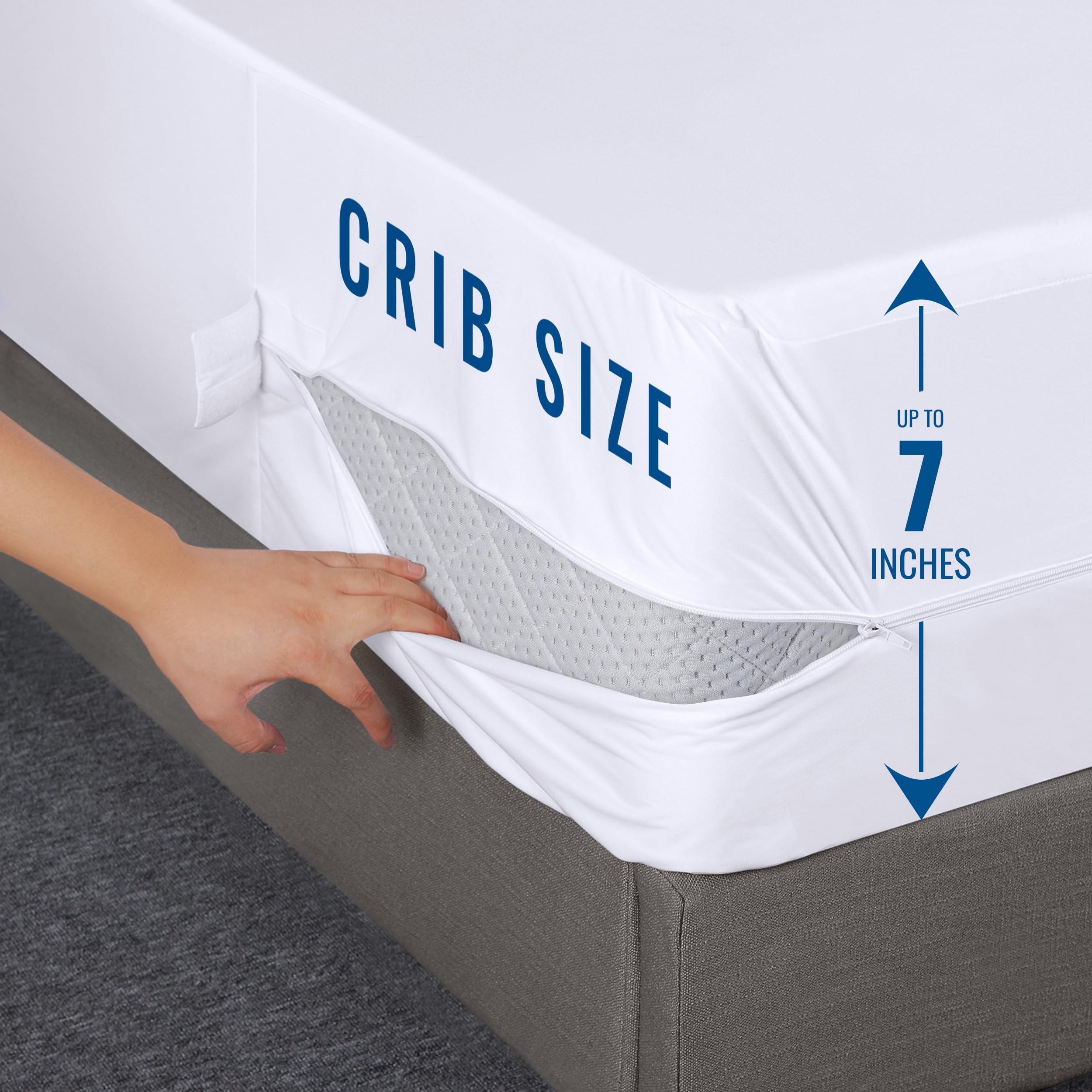 Foto 5 pulgar | Mattress Encasement Utopia, Ropa De Cama Para Cuna, Impermeable, Paquete De 2 - Venta Internacional.