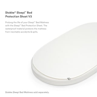 Foto 3 | Lámina Protectora Stokke Sleepi White Para Colchón Sleepi Ovalado - Venta Internacional.