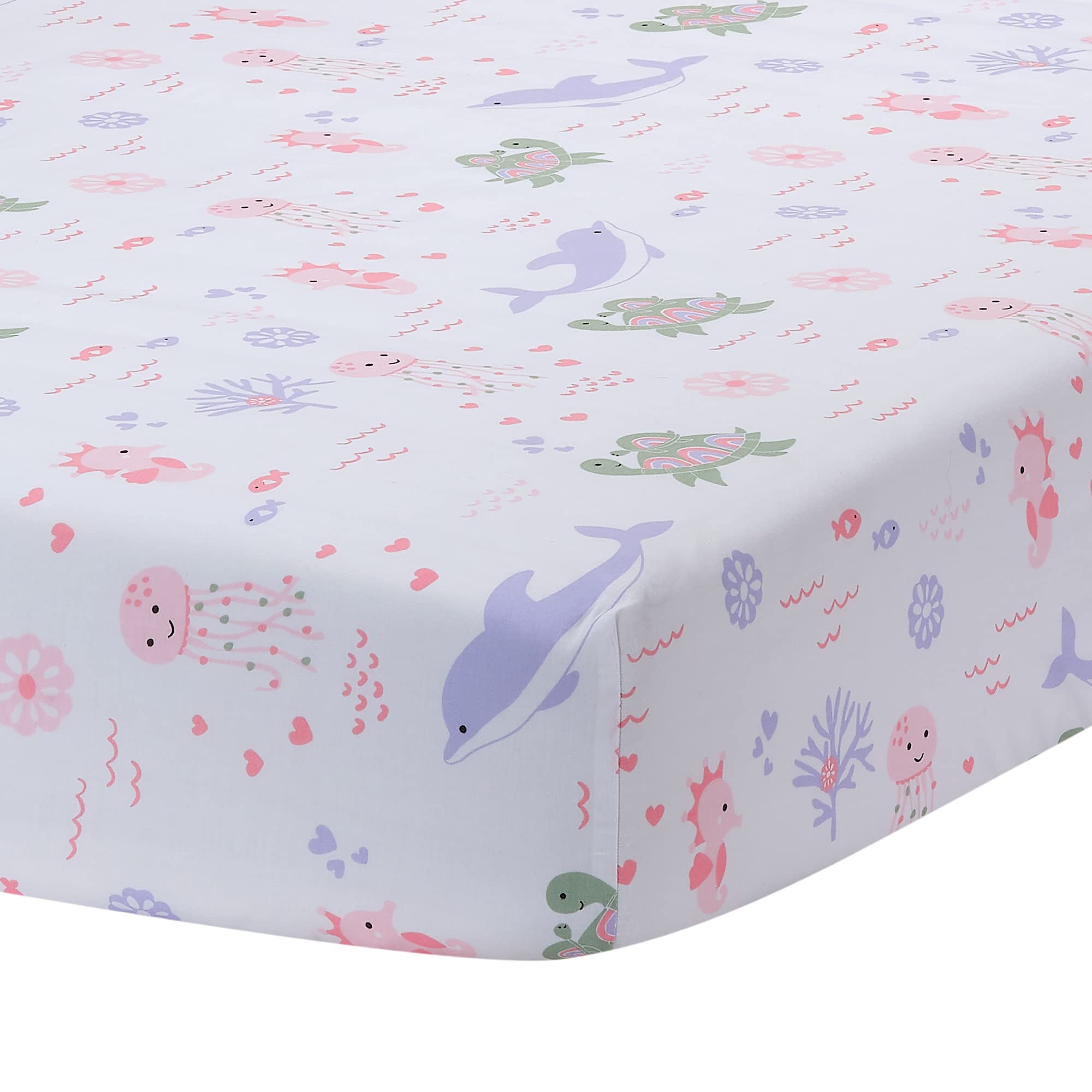 Foto 5 pulgar | Juego De Ropa De Cama Para Cuna Lambs & Ivy Sea Dreams, 3 Piezas Con Delfín Y Tortuga - Venta Internacional.