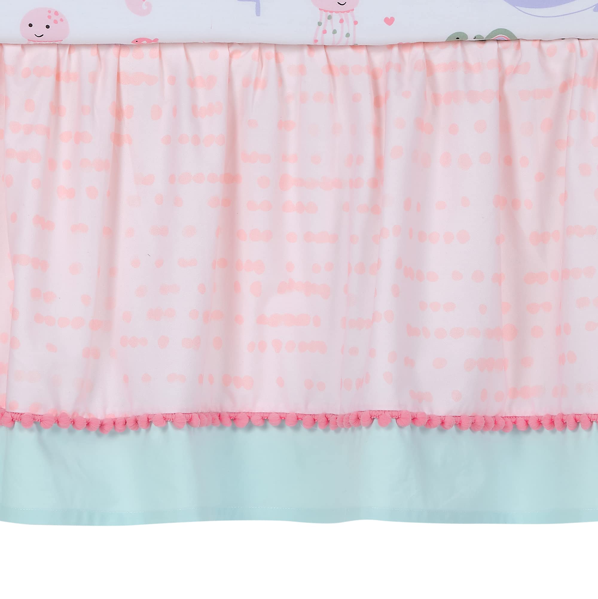 Foto 6 | Juego De Ropa De Cama Para Cuna Lambs & Ivy Sea Dreams, 3 Piezas Con Delfín Y Tortuga - Venta Internacional.