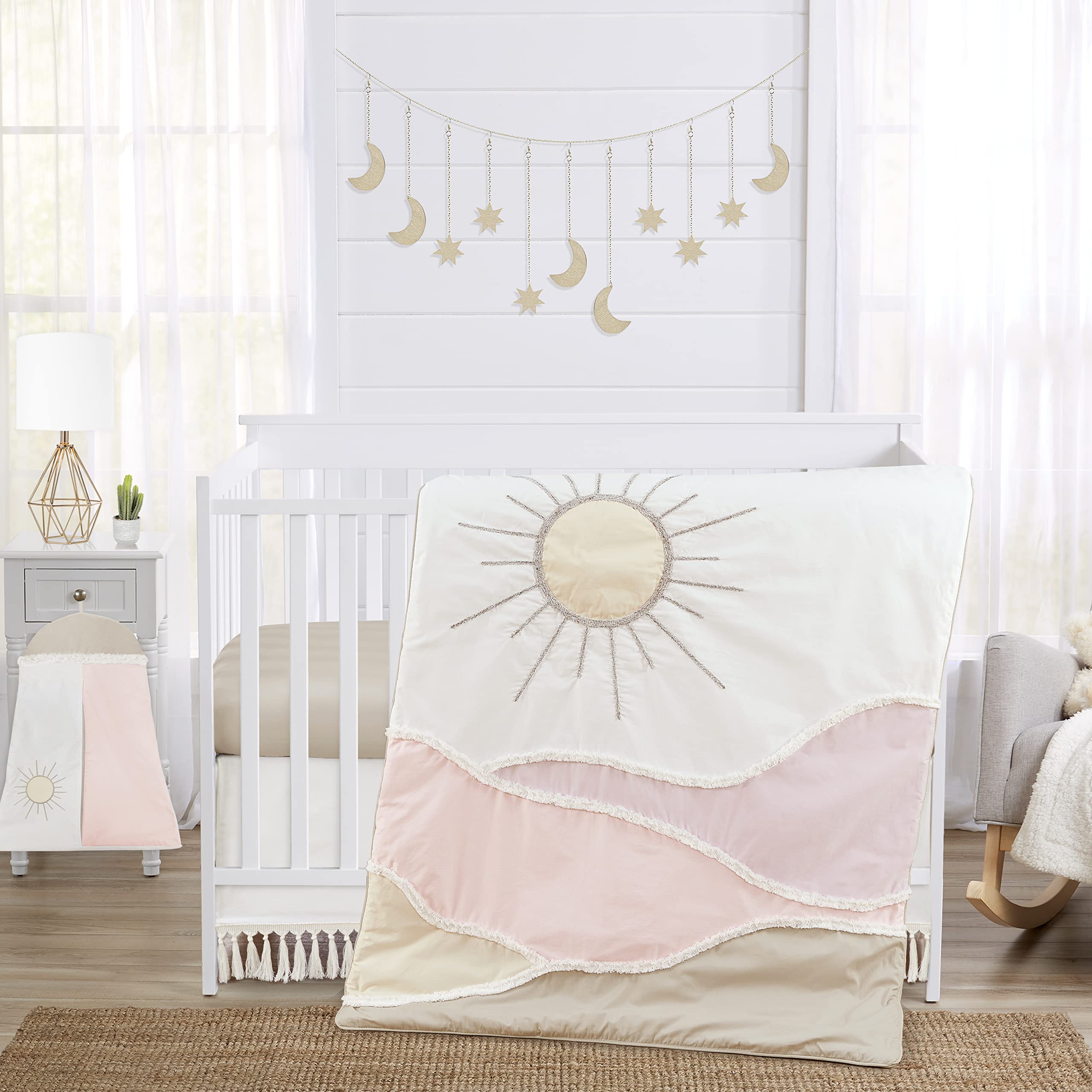 Juego De Ropa De Cama Para Cuna Sweet Jojo Designs Desert Sun, 4 Piezas - Venta Internacional.