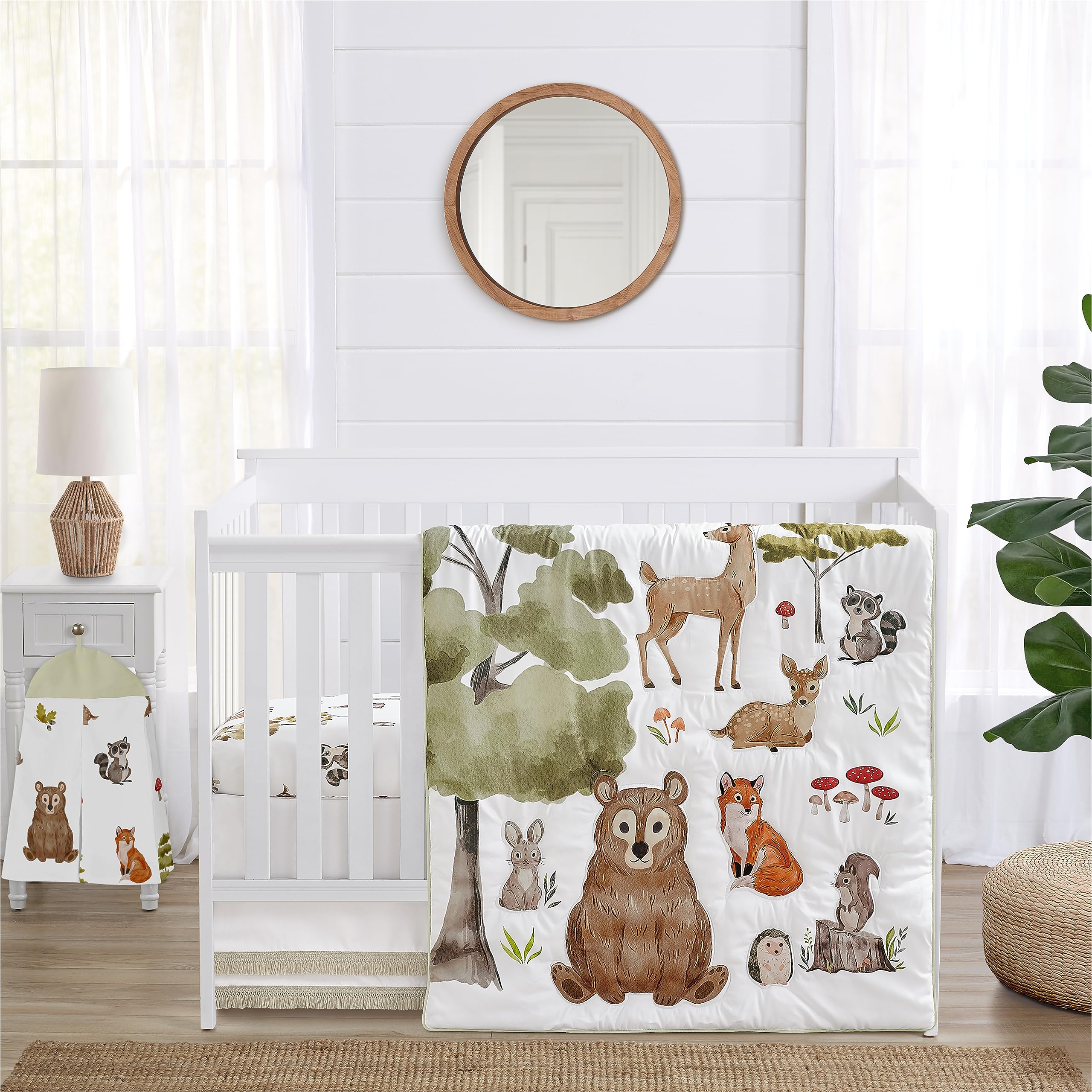 Juego De Ropa De Cama Para Cuna Sweet Jojo Designs Woodland Forest Animals - Venta Internacional.