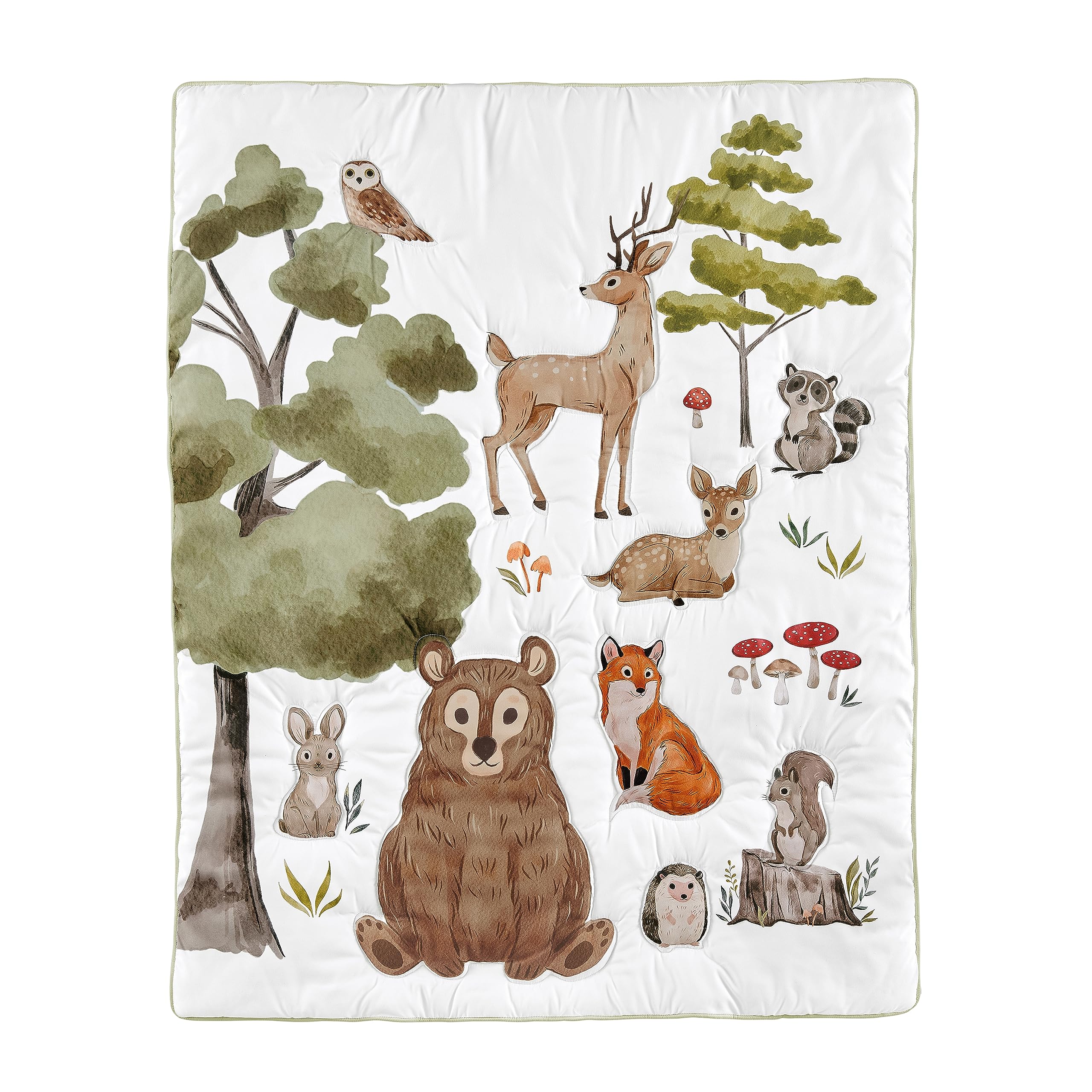 Foto 4 pulgar | Juego De Ropa De Cama Para Cuna Sweet Jojo Designs Woodland Forest Animals - Venta Internacional.