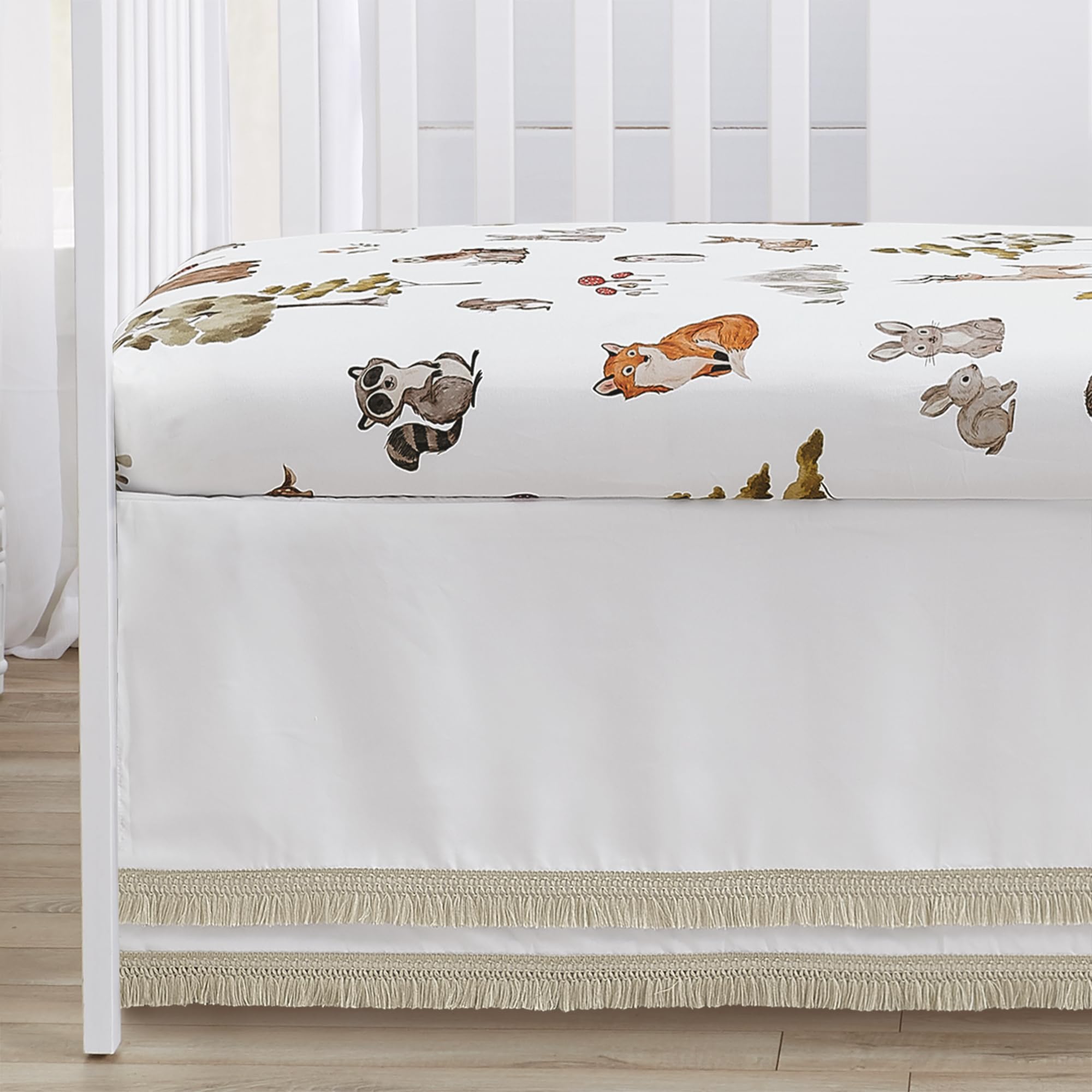 Foto 5 pulgar | Juego De Ropa De Cama Para Cuna Sweet Jojo Designs Woodland Forest Animals - Venta Internacional.