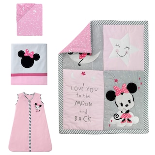 Foto 1 | Juego De Ropa De Cama Para Cuna Lambs & Ivy Disney Baby Minnie Mouse, Rosa - Venta Internacional.