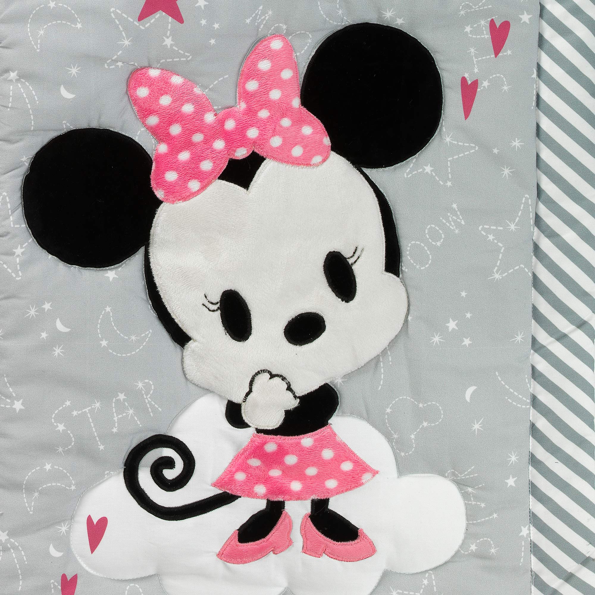 Foto 5 pulgar | Juego De Ropa De Cama Para Cuna Lambs & Ivy Disney Baby Minnie Mouse, Rosa - Venta Internacional.