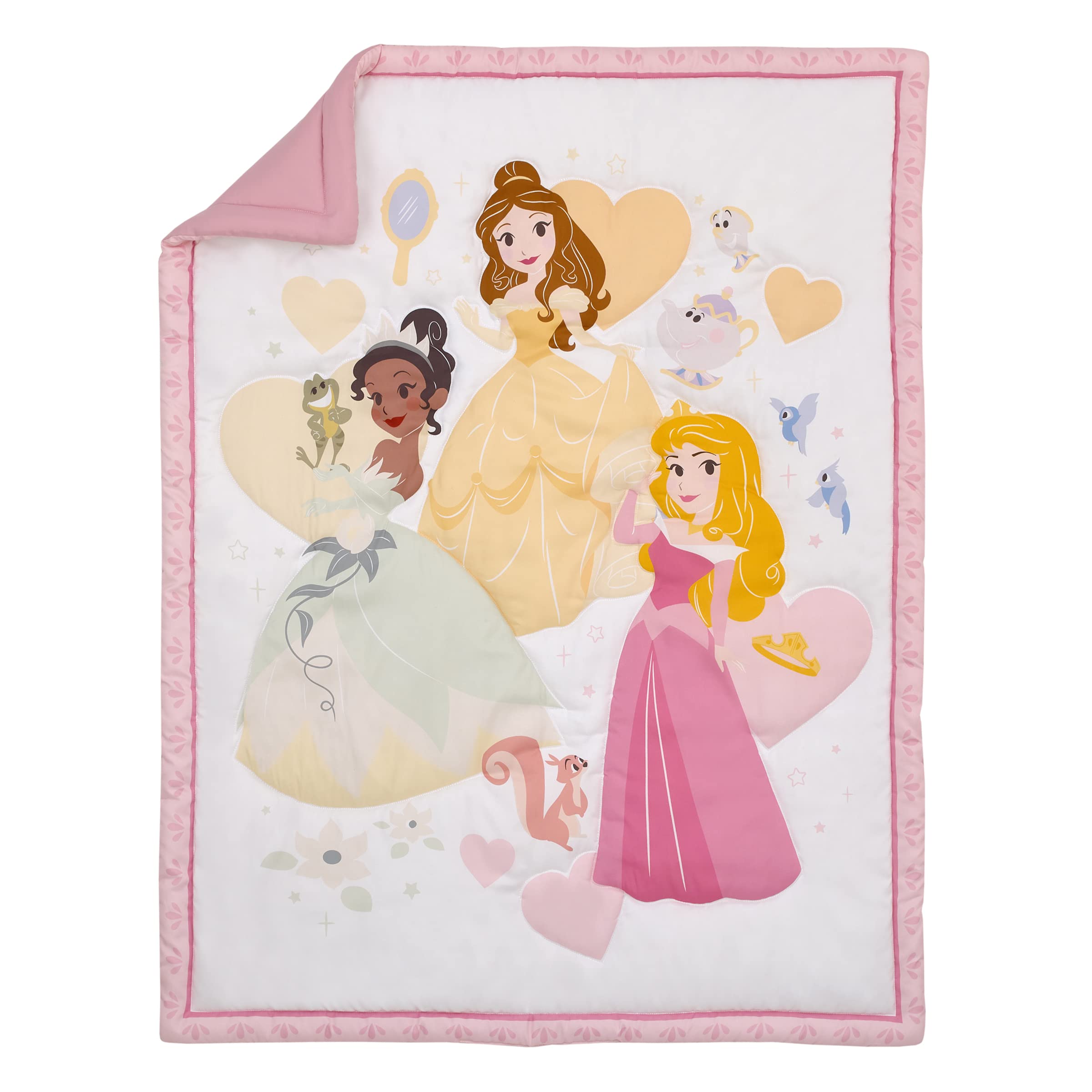 Juego De Ropa De Cama Para Cuna Disney Make A Wish Para Múltiples Princesas, 3 Piezas - Venta Internacional.