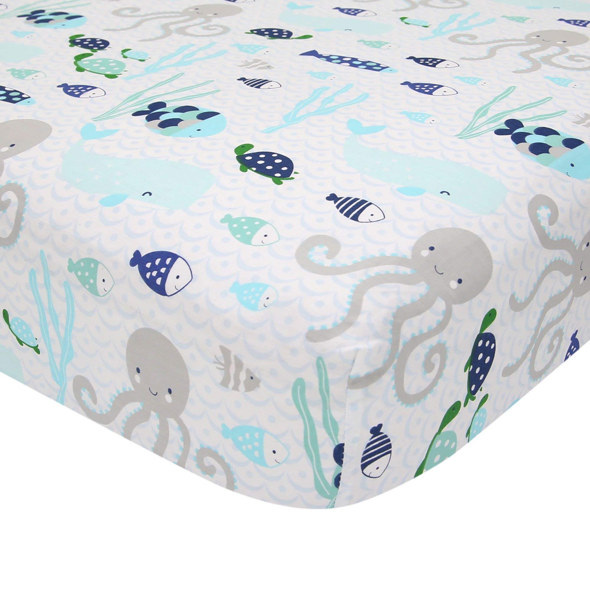 Foto 4 pulgar | Juego De Ropa De Cama Para Cuna Lambs & Ivy Oceania, 6 Piezas, Blue Ocean - Venta Internacional.