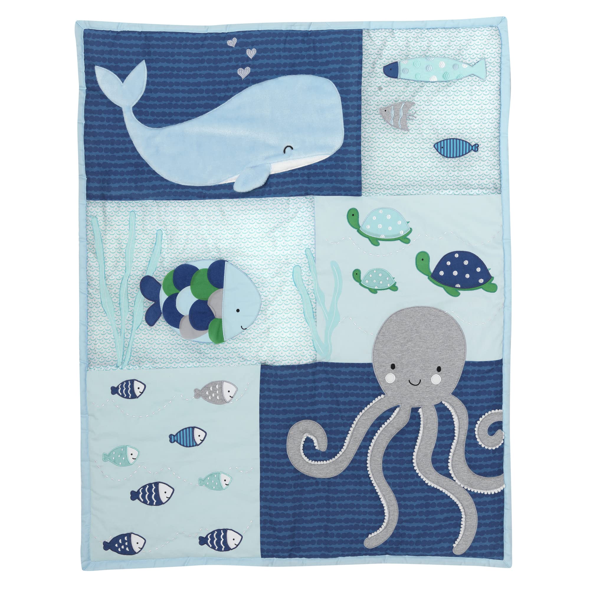 Foto 5 | Juego De Ropa De Cama Para Cuna Lambs & Ivy Oceania, 6 Piezas, Blue Ocean - Venta Internacional.