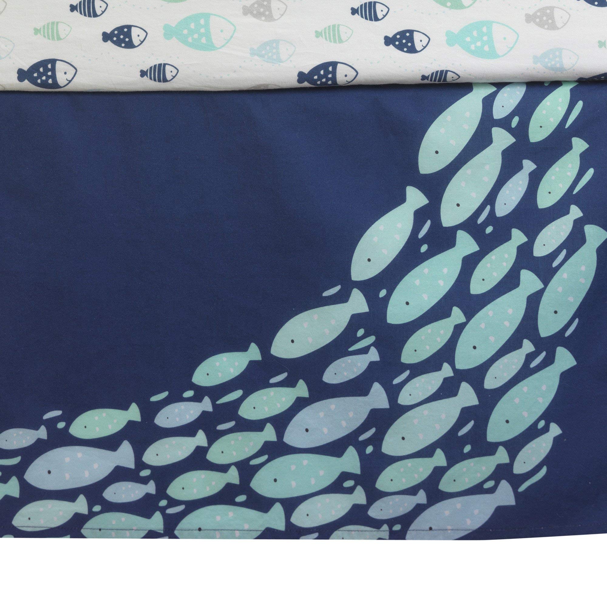 Foto 7 pulgar | Juego De Ropa De Cama Para Cuna Lambs & Ivy Oceania, 6 Piezas, Blue Ocean - Venta Internacional.