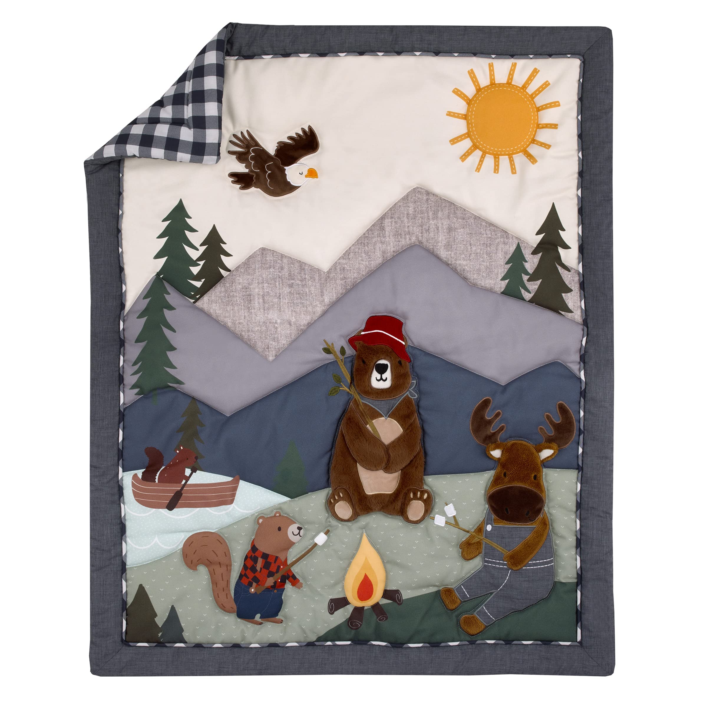 Juego De Ropa De Cama Para Cuna Nojo Into The Wilderness, 4 Piezas - Venta Internacional.