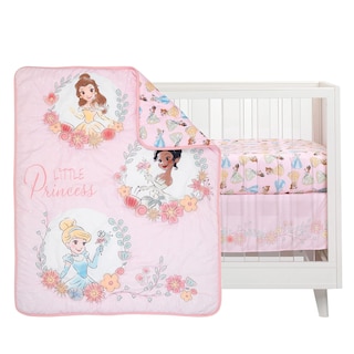 Foto 1 | Juego De Ropa De Cama Para Cuna Lambs & Ivy Princesses Disney Pink, 3 Unidades - Venta Internacional.