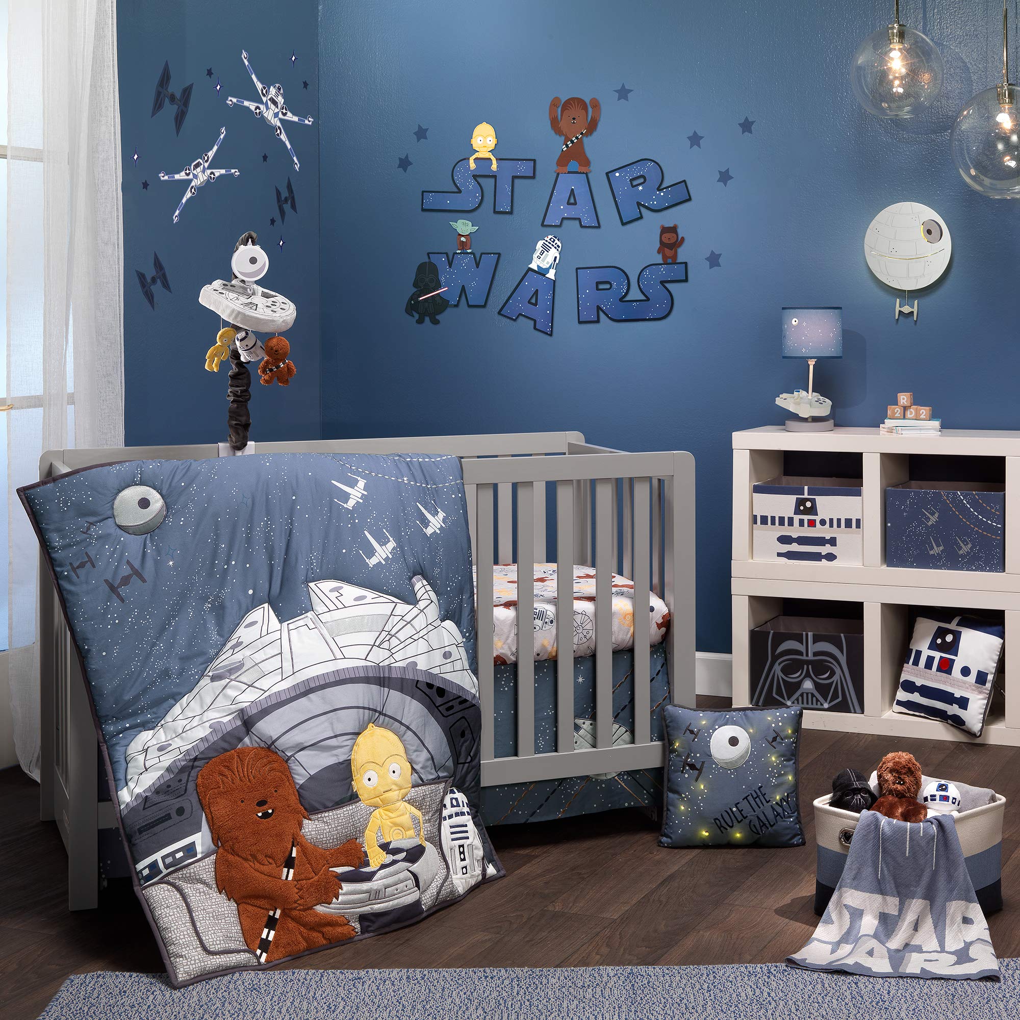 Foto 1 | Juego De Ropa De Cama Para Cuna Lambs & Ivy Star Wars Millennium Falcon - Venta Internacional.