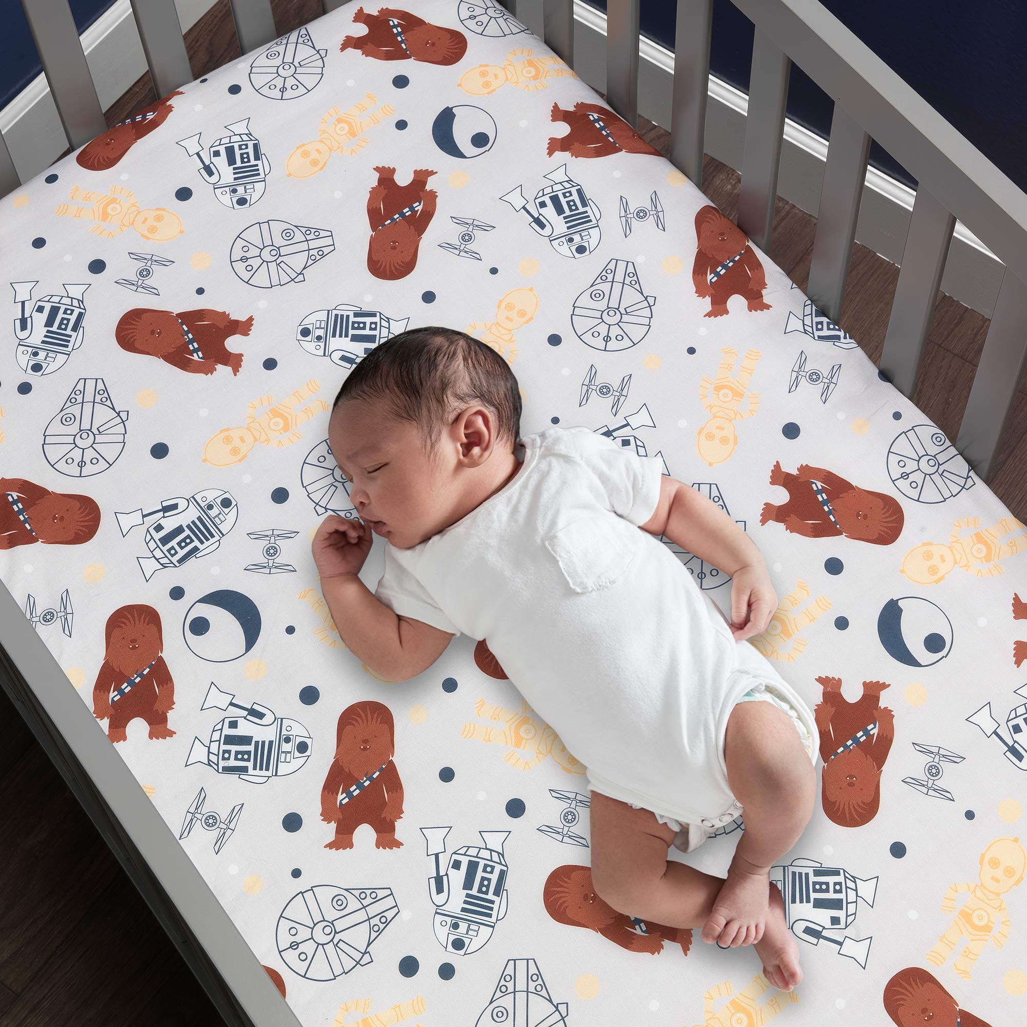 Foto 5 pulgar | Juego De Ropa De Cama Para Cuna Lambs & Ivy Star Wars Millennium Falcon - Venta Internacional.