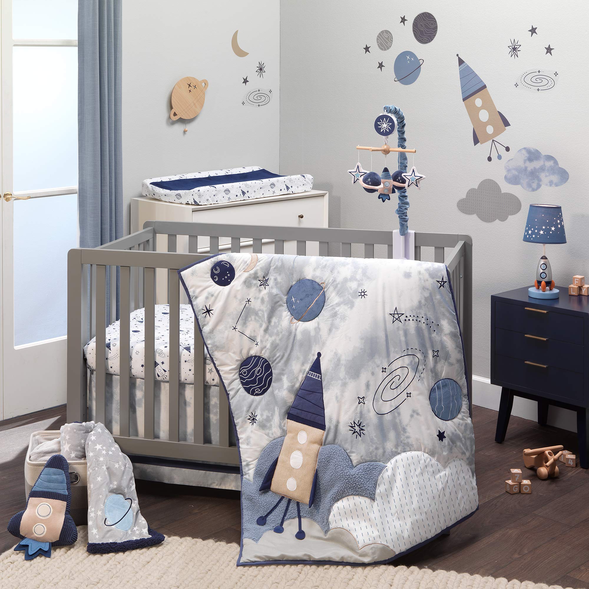 Foto 3 pulgar | Set para Cuna Lambs & Ivy Sky Rocket 5 Piezas - Venta Internacional