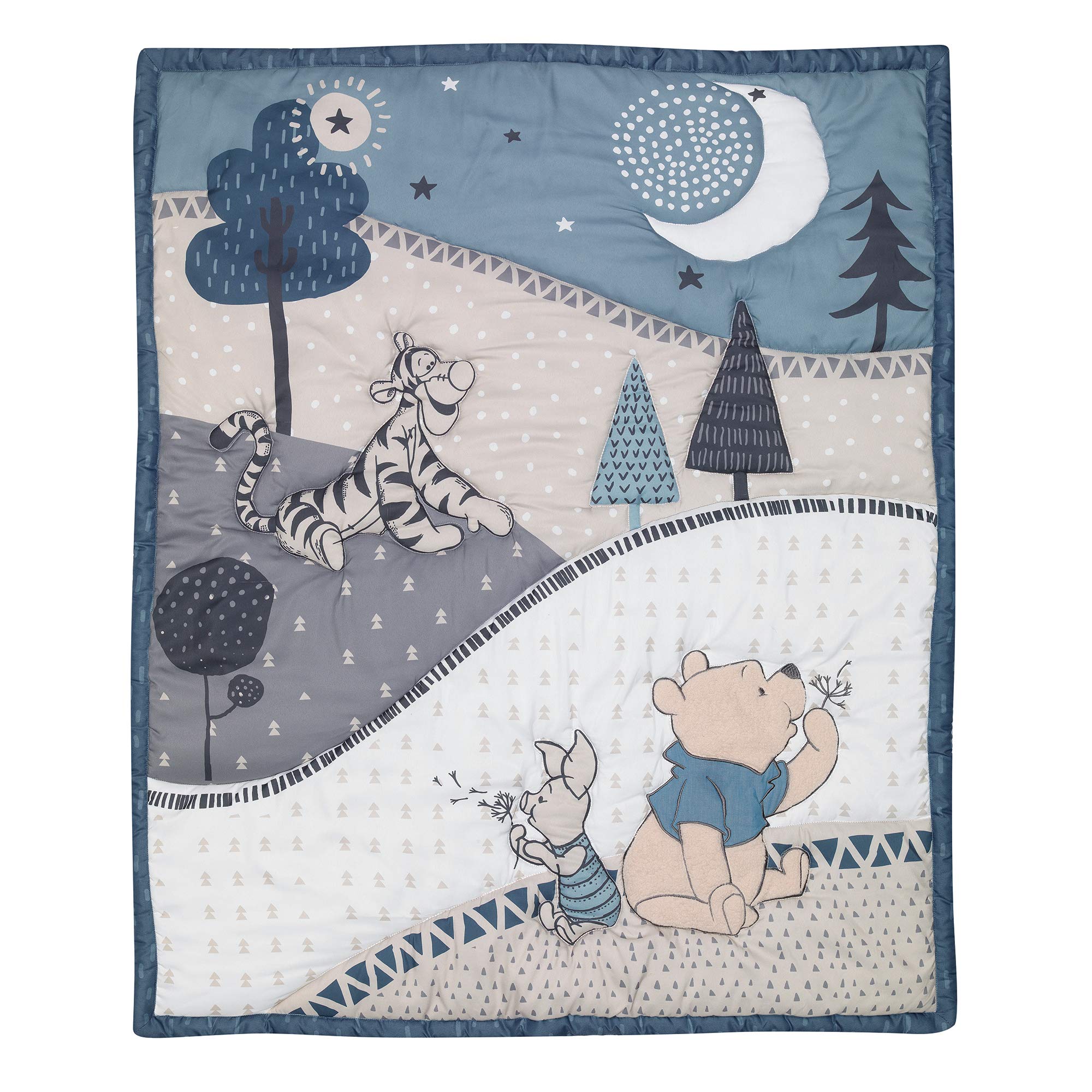 Foto 4 pulgar | Juego De Ropa De Cama Para Cuna Lambs & Ivy Forever Pooh, 3 Piezas, Azul - Venta Internacional.