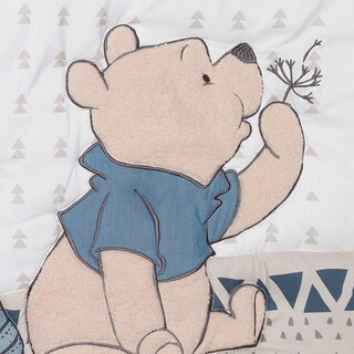 Foto 4 | Juego De Ropa De Cama Para Cuna Lambs & Ivy Forever Pooh, 3 Piezas, Azul - Venta Internacional.