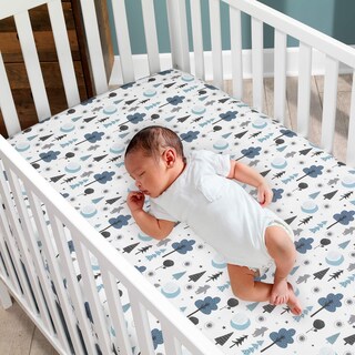 Foto 6 | Juego De Ropa De Cama Para Cuna Lambs & Ivy Forever Pooh, 3 Piezas, Azul - Venta Internacional.