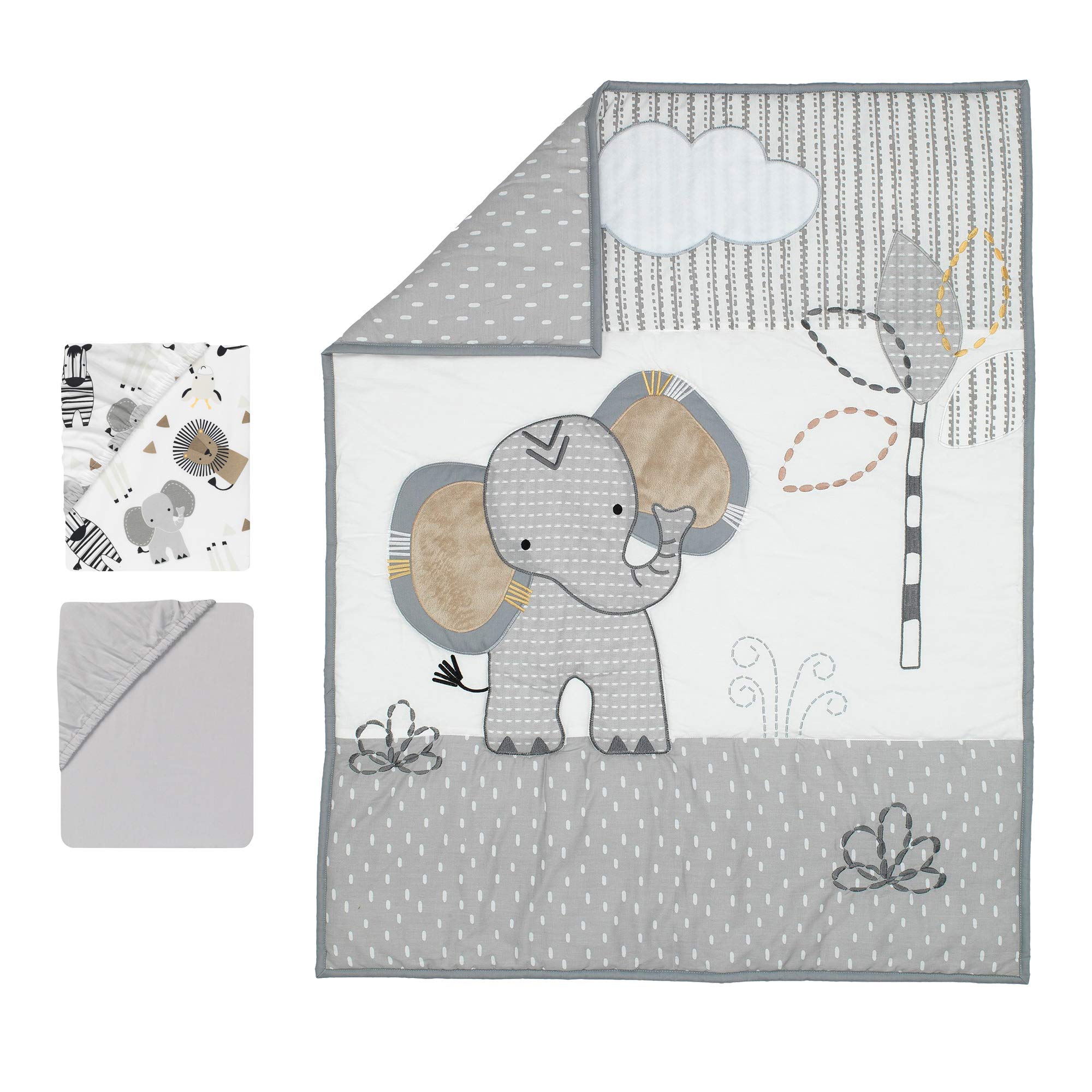Set para Cuna Lambs & Ivy Jungle Safari Elephant - Venta Internacional $2,889