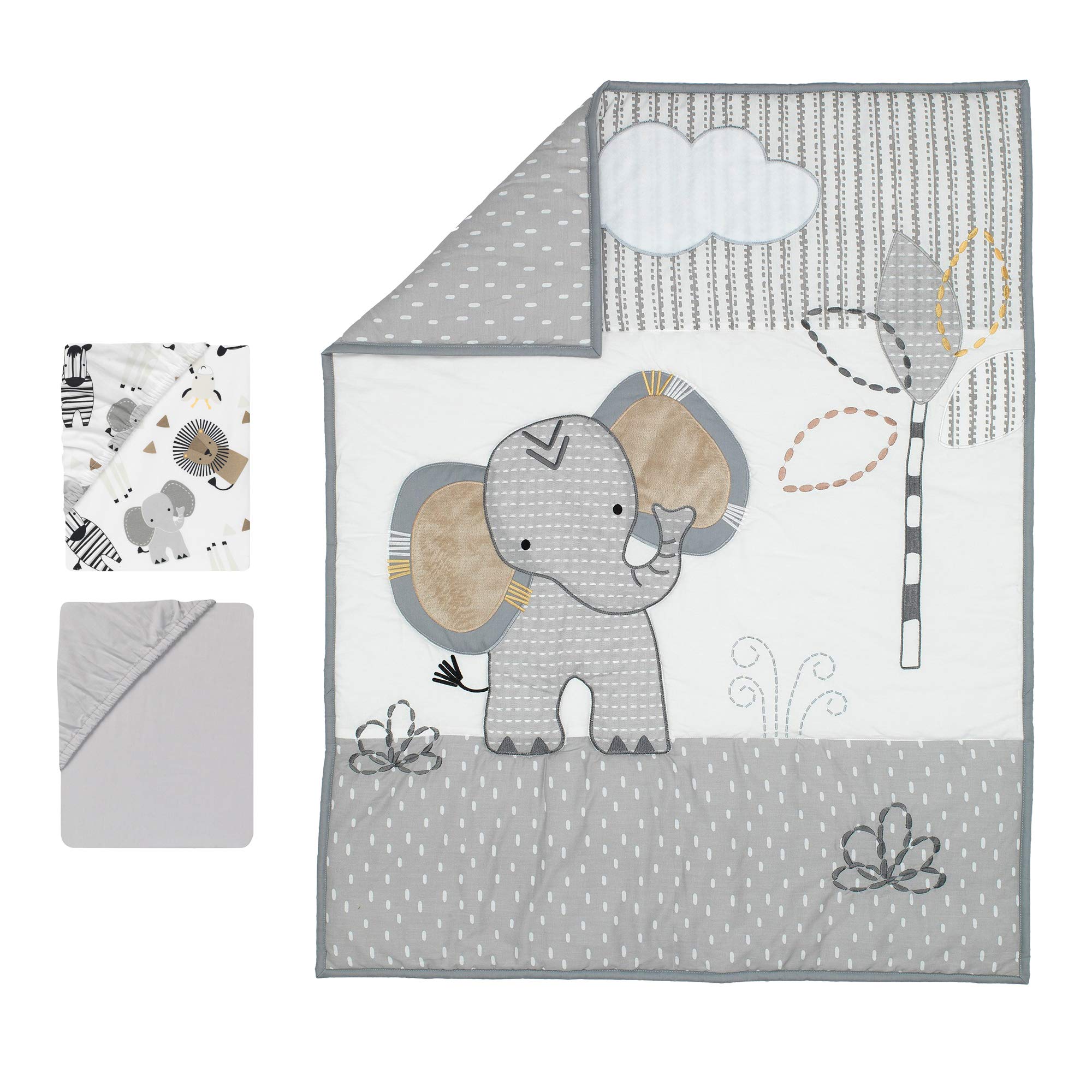 Set para Cuna Lambs & Ivy Jungle Safari Elephant - Venta Internacional