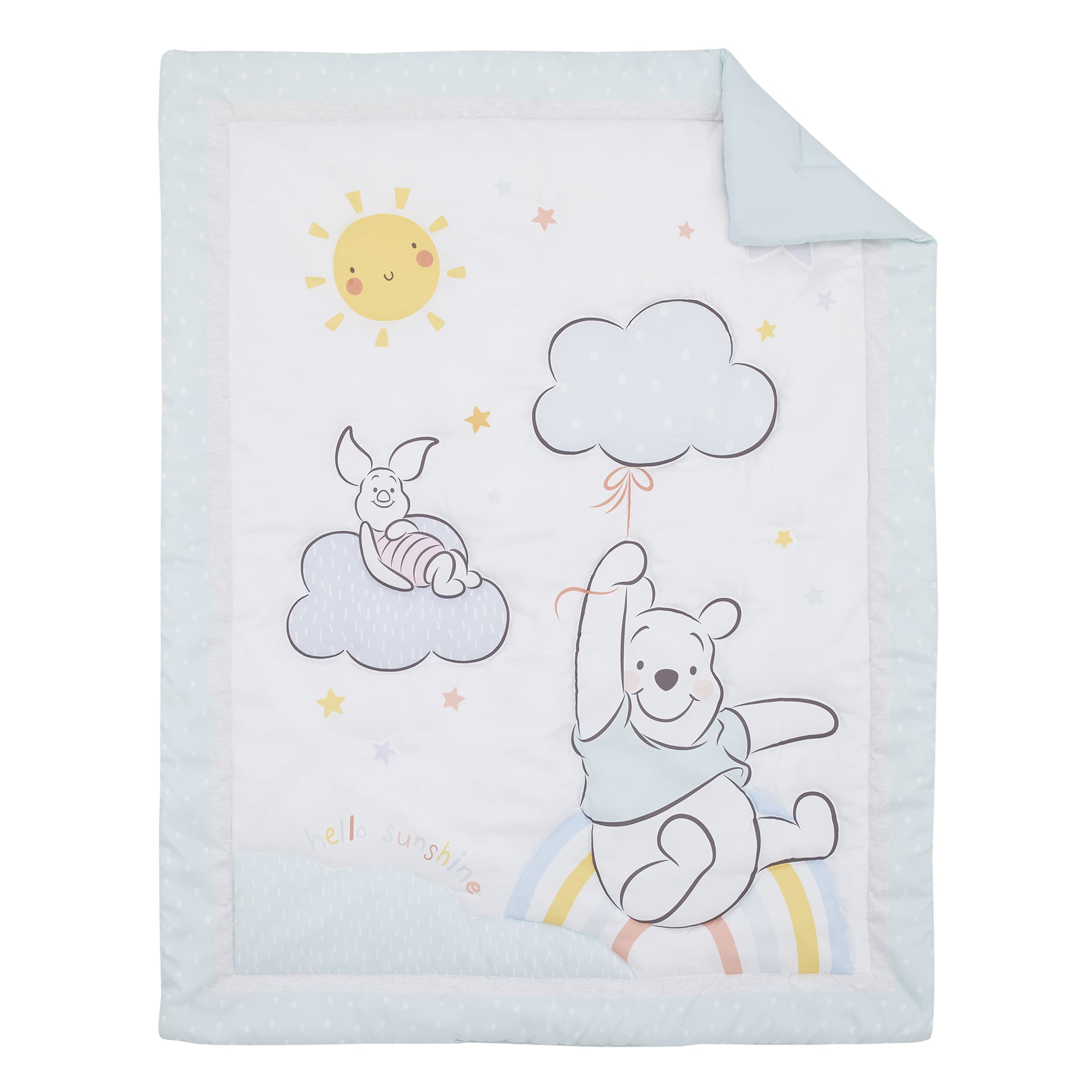 Foto 3 pulgar | Juego De Ropa De Cama Infantil Para Cuna Disney Winnie The Pooh, 3 Piezas - Venta Internacional.