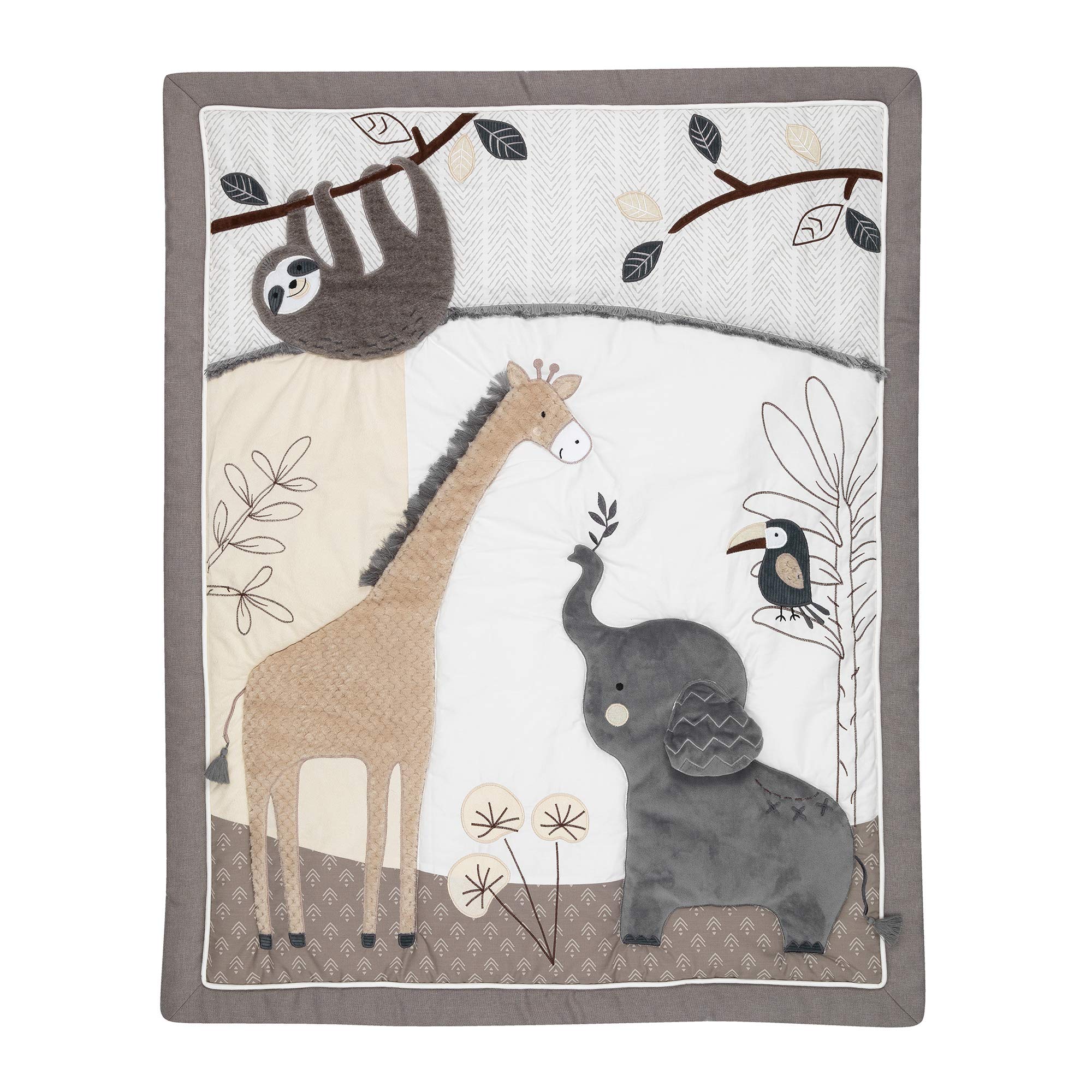 Foto 4 pulgar | Sets para Cuna Lambs & Ivy Baby Jungle Animals 4 Piezas - Venta Internacional