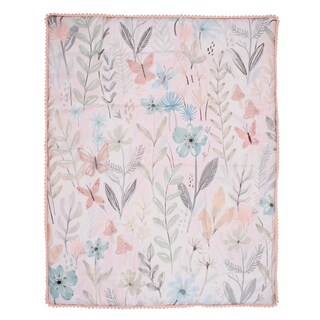 Foto 4 | Set para Cuna Lambs & Ivy Baby Blooms 3 Piezas Estampado Floral Rosa - Venta Internacional
