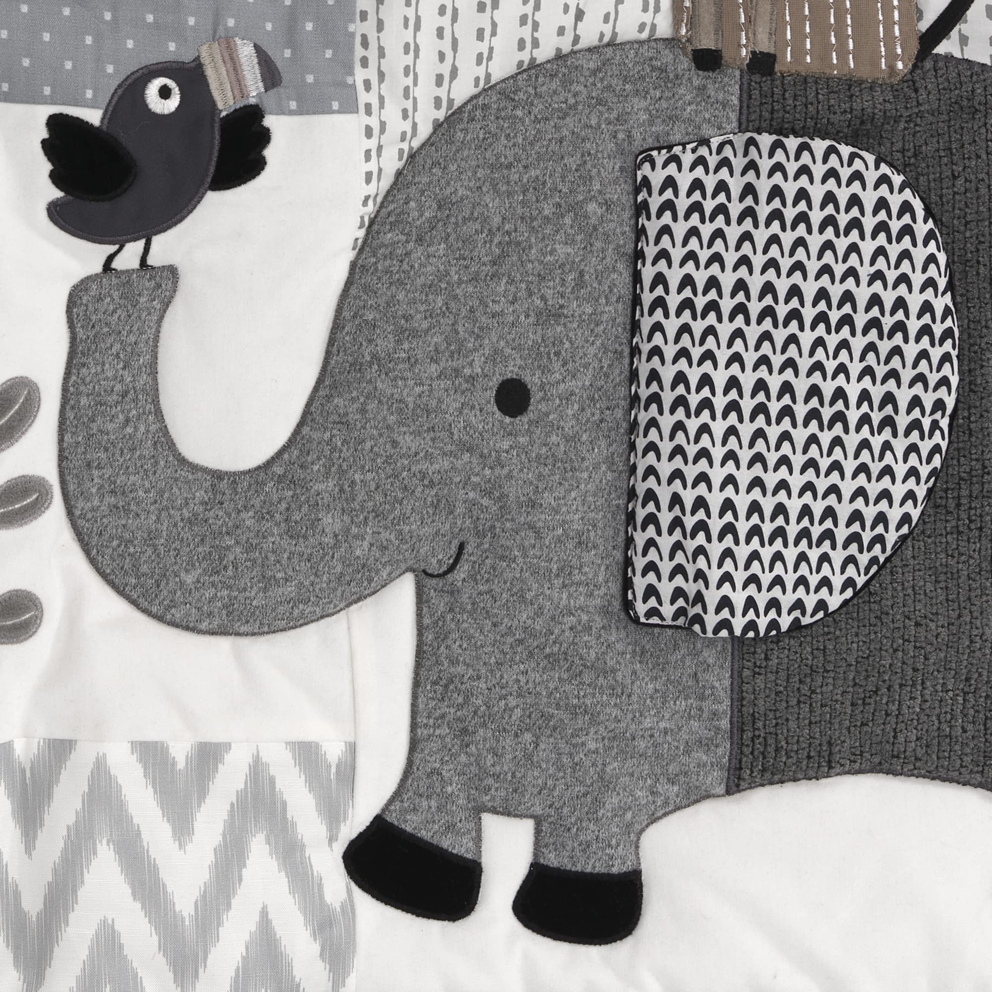 Foto 4 pulgar | Juego De Ropa De Cama Para Cuna Lambs & Ivy Urban Jungle, 4 Piezas, Gris - Venta Internacional.