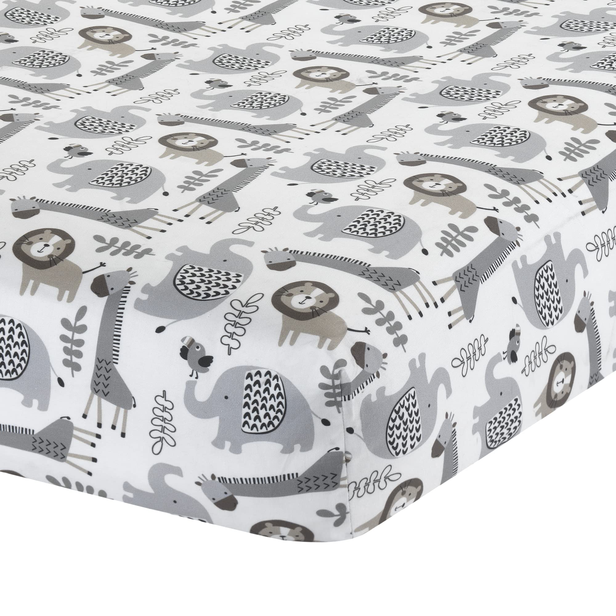 Foto 5 pulgar | Juego De Ropa De Cama Para Cuna Lambs & Ivy Urban Jungle, 4 Piezas, Gris - Venta Internacional.