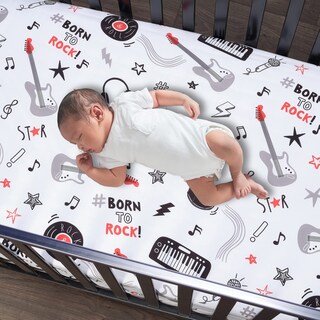 Foto 5 | Juego De Ropa De Cama Para Cuna Lambs & Ivy Rock Star Instrumentos Musicales - Venta Internacional.