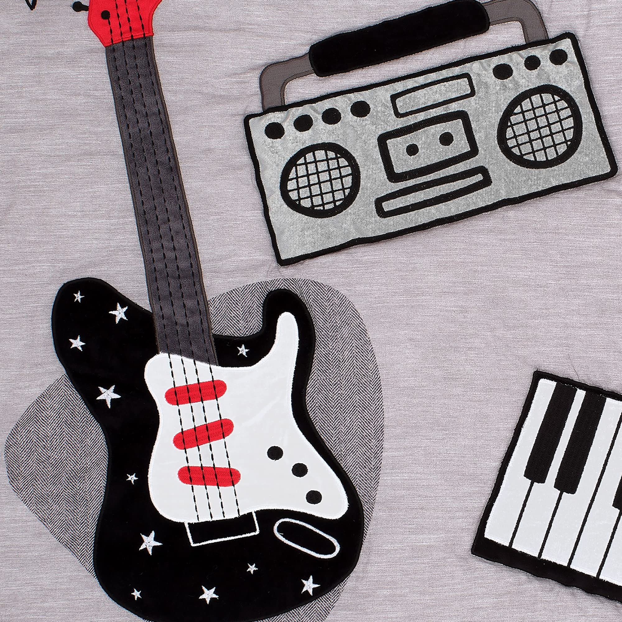 Foto 6 | Juego De Ropa De Cama Para Cuna Lambs & Ivy Rock Star Instrumentos Musicales - Venta Internacional.