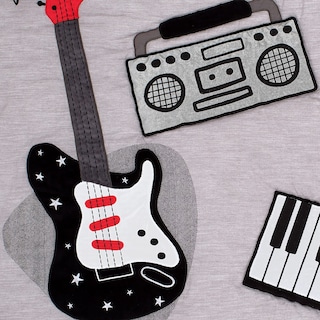 Foto 6 | Juego De Ropa De Cama Para Cuna Lambs & Ivy Rock Star Instrumentos Musicales - Venta Internacional.
