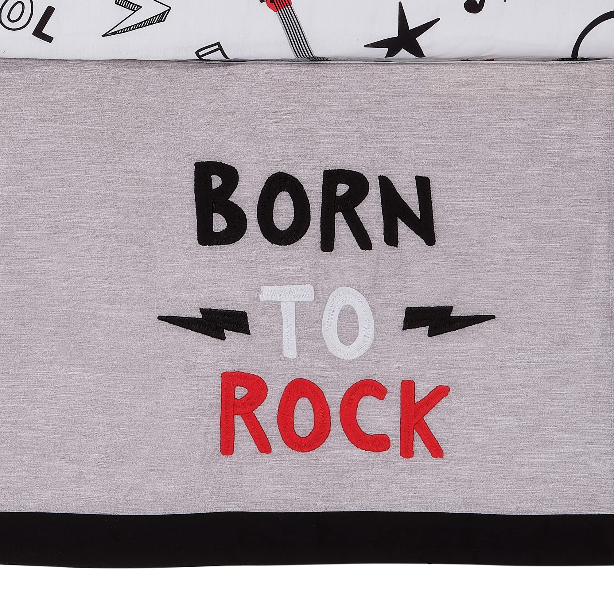 Foto 7 | Juego De Ropa De Cama Para Cuna Lambs & Ivy Rock Star Instrumentos Musicales - Venta Internacional.