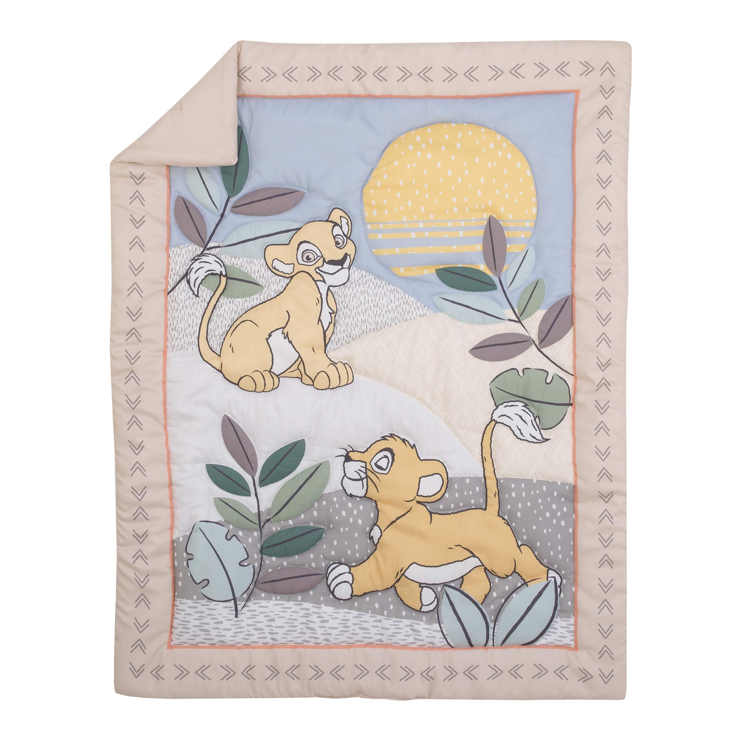 Foto 2 | Juego De Ropa De Cama Para Cuna Disney Lion King Leader Of The Pack, 3 Piezas - Venta Internacional.