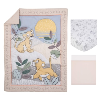 Foto 5 | Juego De Ropa De Cama Para Cuna Disney Lion King Leader Of The Pack, 3 Piezas - Venta Internacional.