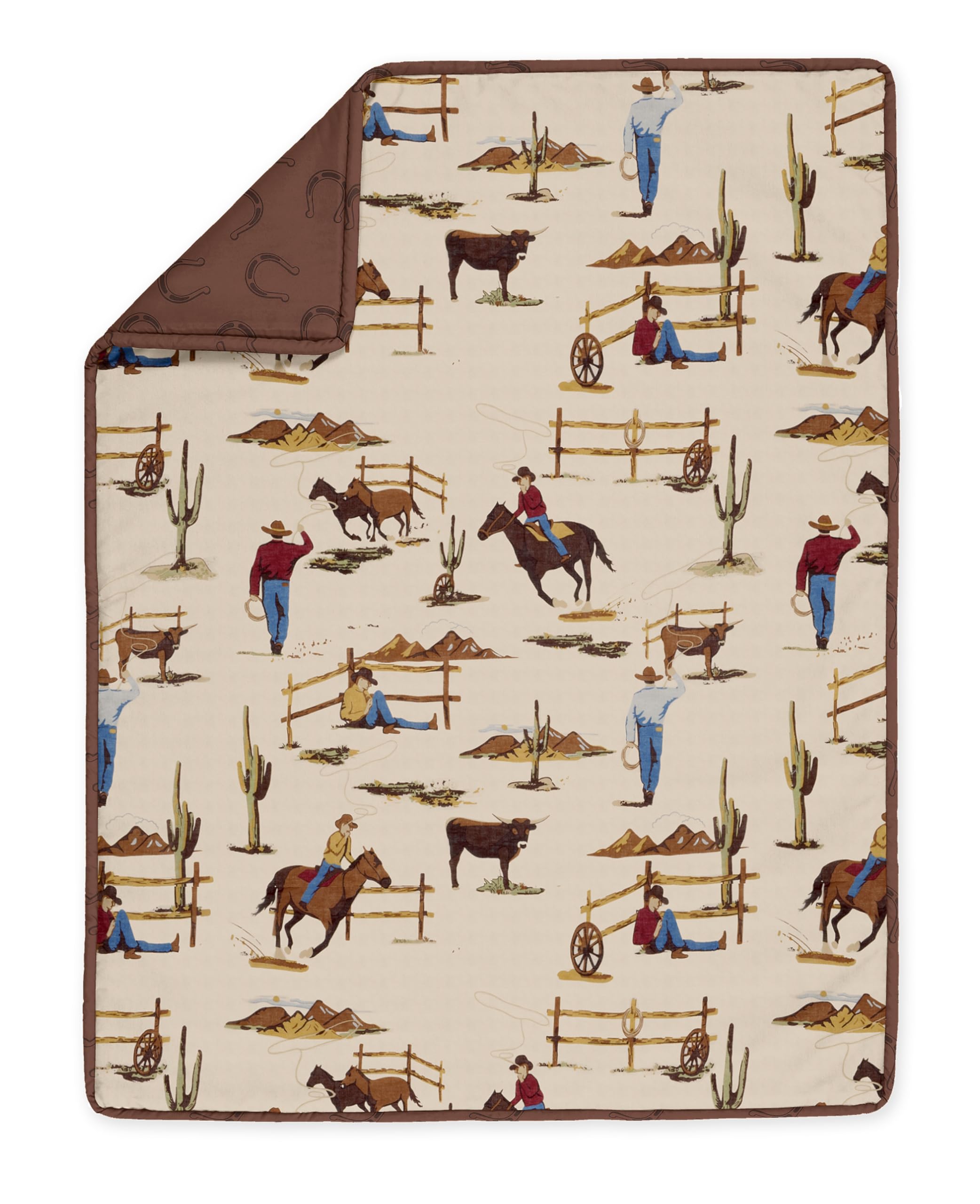 Foto 4 pulgar | Juego De Ropa De Cama Para Cuna Sweet Jojo Designs Western Cowboy Boy - Venta Internacional.