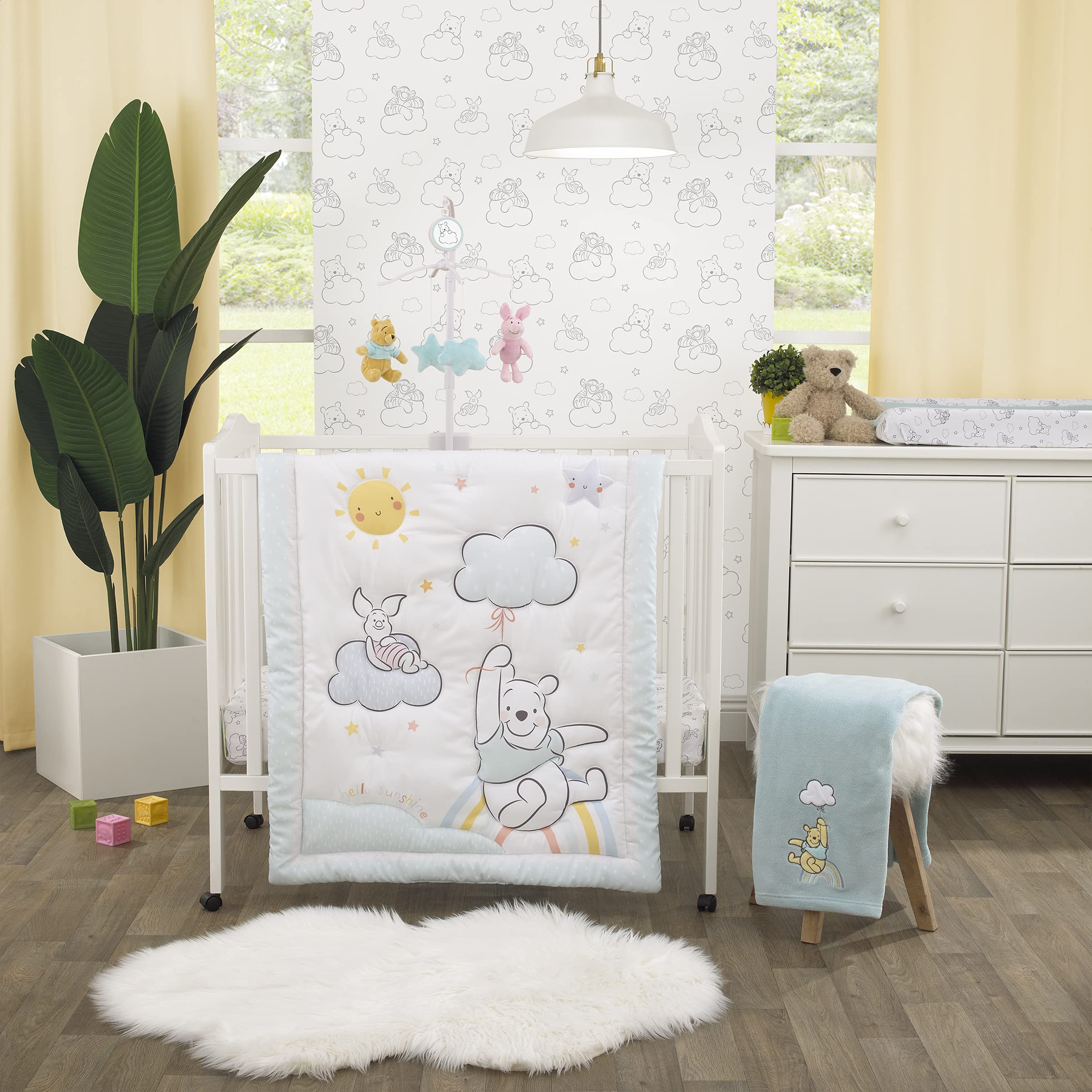 Juego De Cama Infantil Para Minicuna Disney Winnie The Pooh - Venta Internacional.