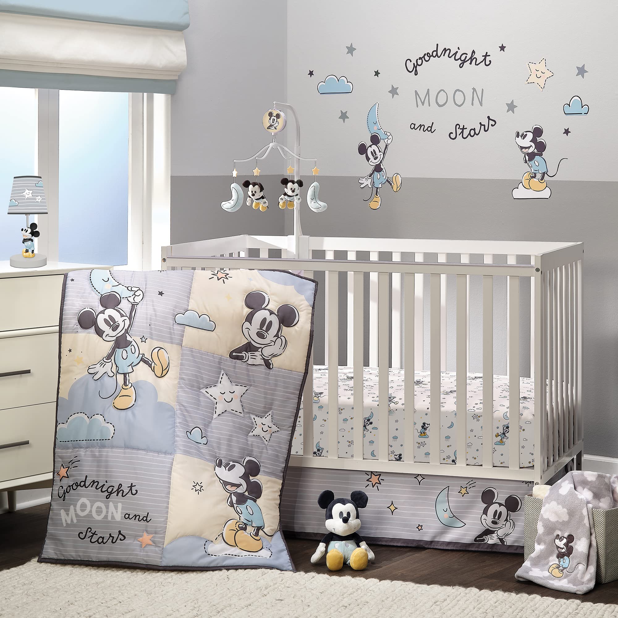 Foto 3 pulgar | Set para Cuna Lambs & Ivy Disney Baby Moonlight Mickey - Venta Internacional