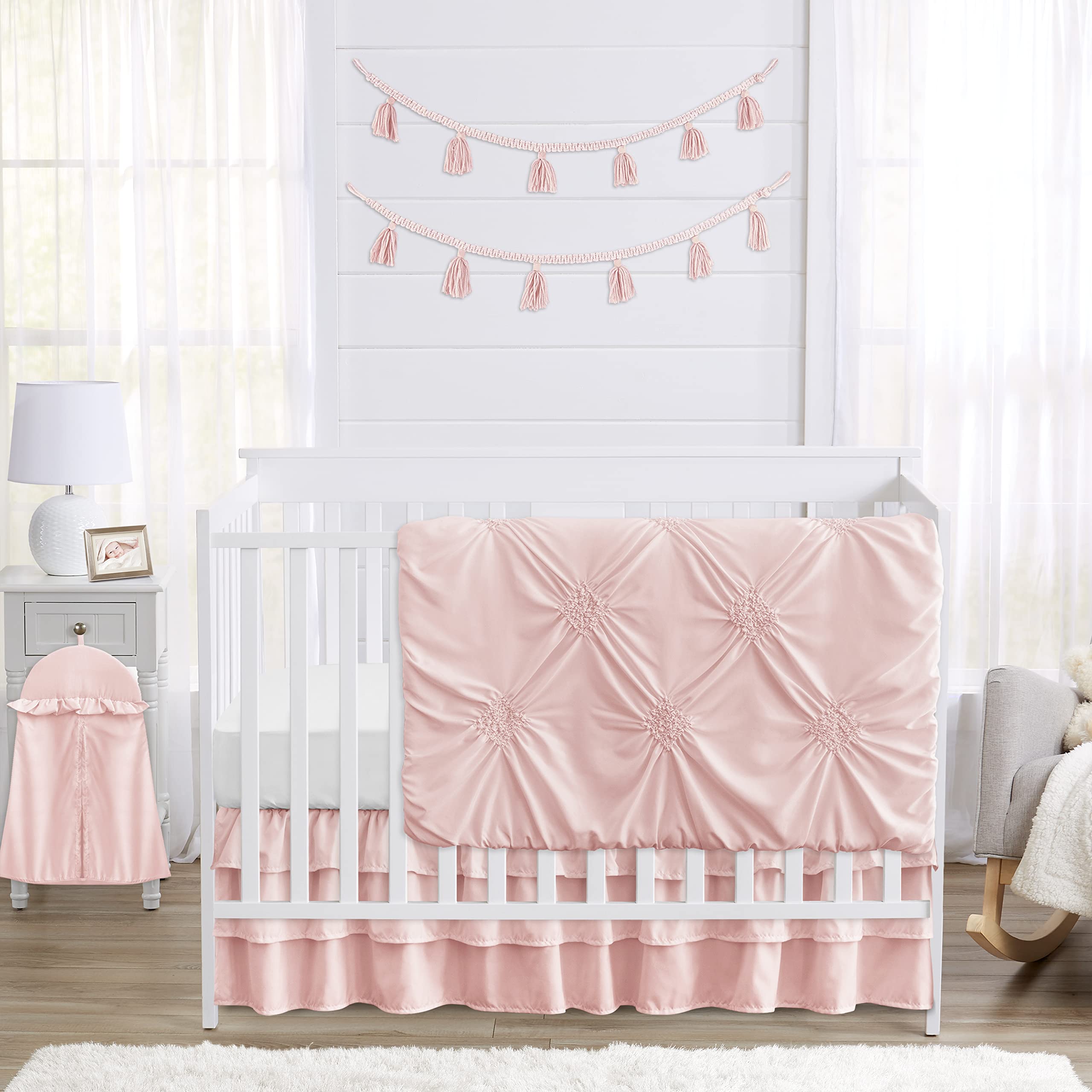 Foto 1 | Juego De Ropa De Cama Para Cuna Sweet Jojo Designs Harper Blush Pink, 4 Unidades - Venta Internacional.