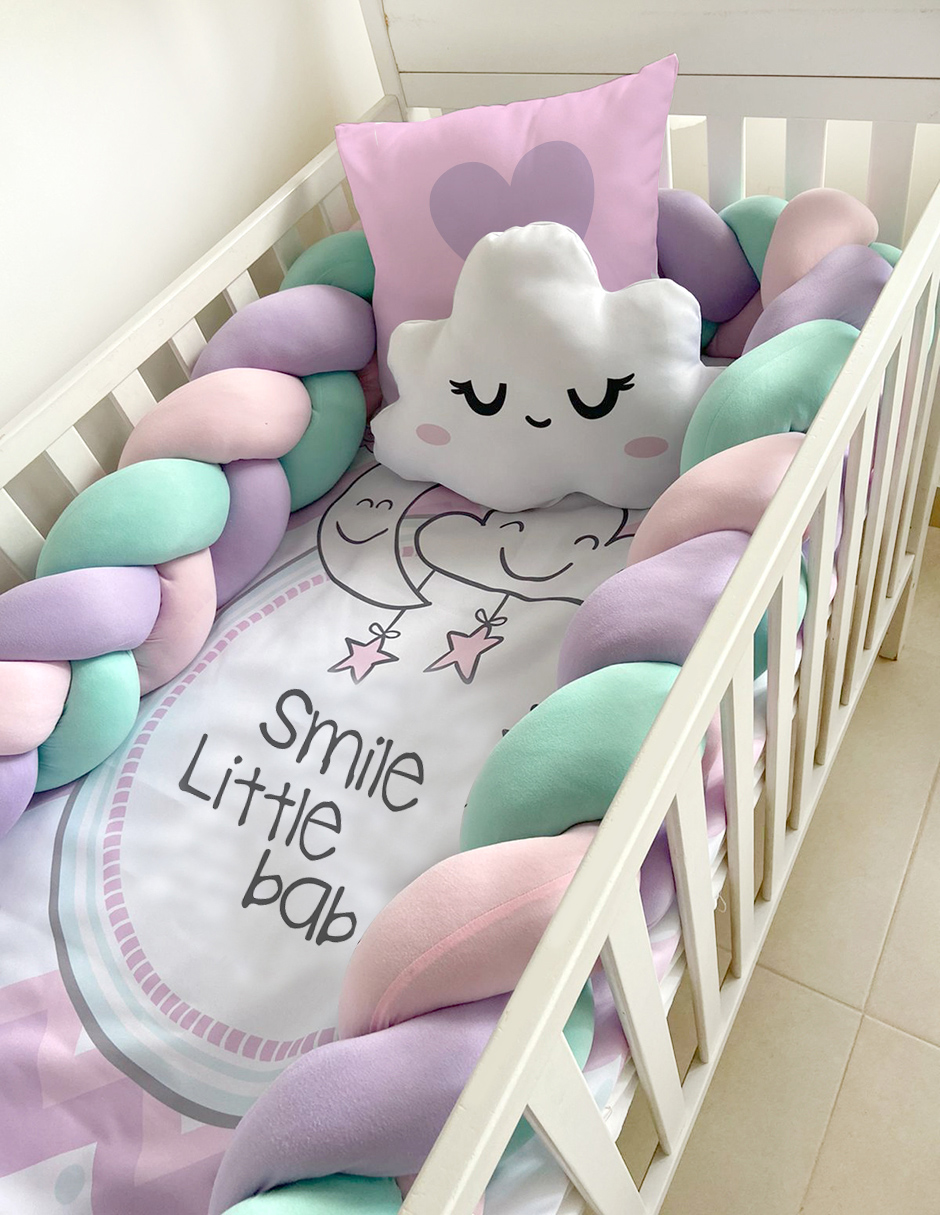Juego De Cuna Beikia Nubes  70 * 130 Cm.