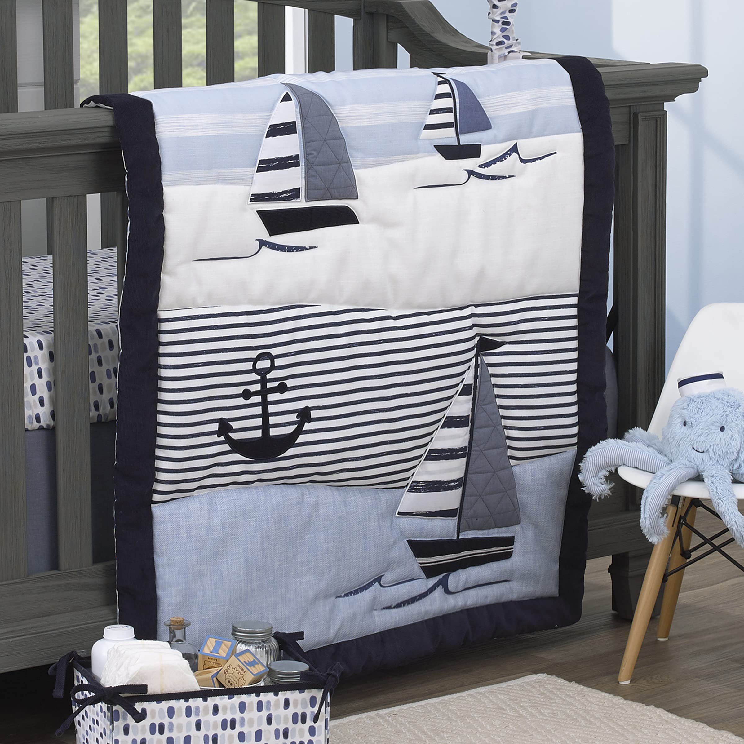 Foto 8 pulgar | Juego De Ropa De Cama Para Cuna Nautica Nautica Adventure, 4 Piezas - Venta Internacional.