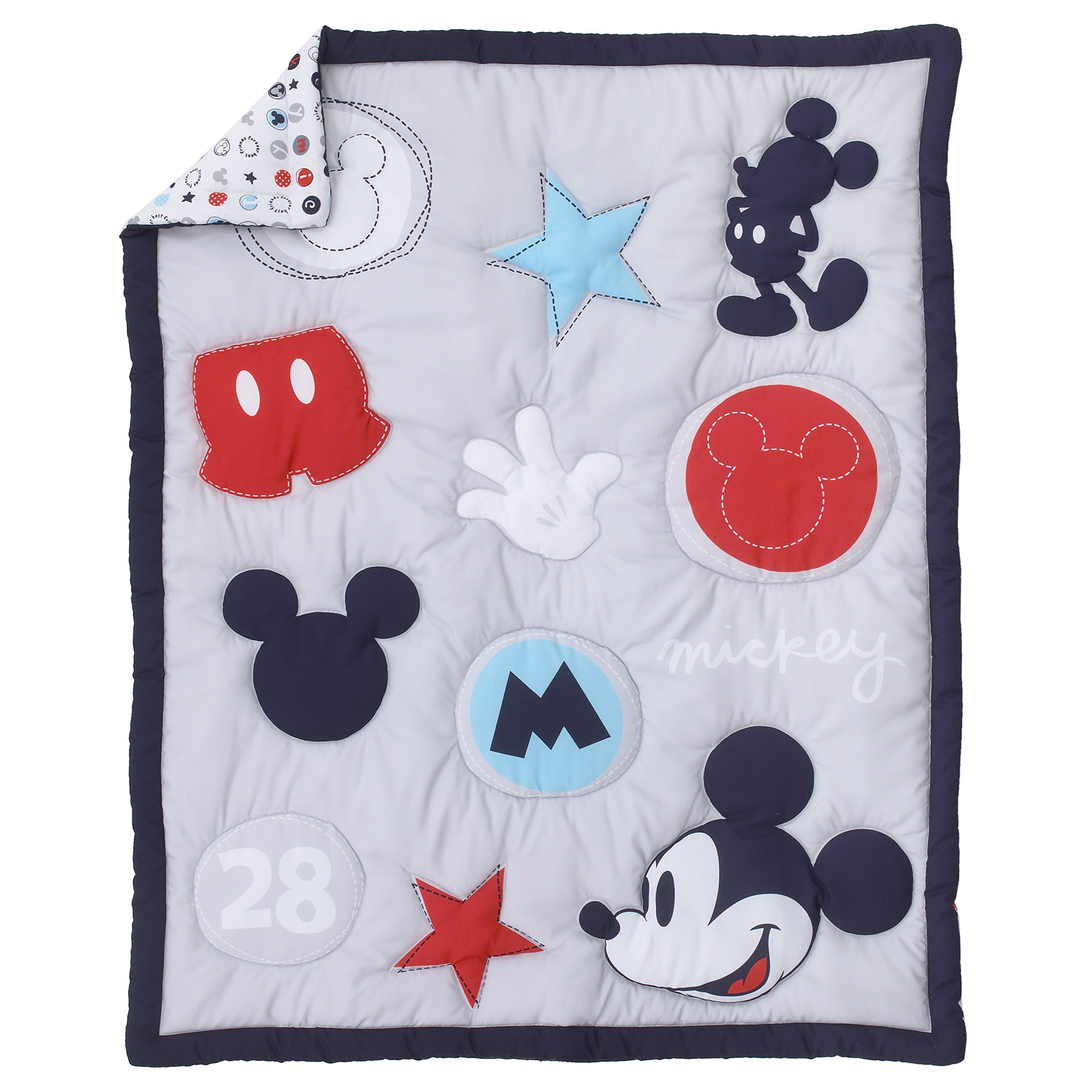 Foto 4 pulgar | Juego De Ropa De Cama Para Cuna De Bebé Disney Amazing Mickey Mouse, 3 Piezas - Venta Internacional.