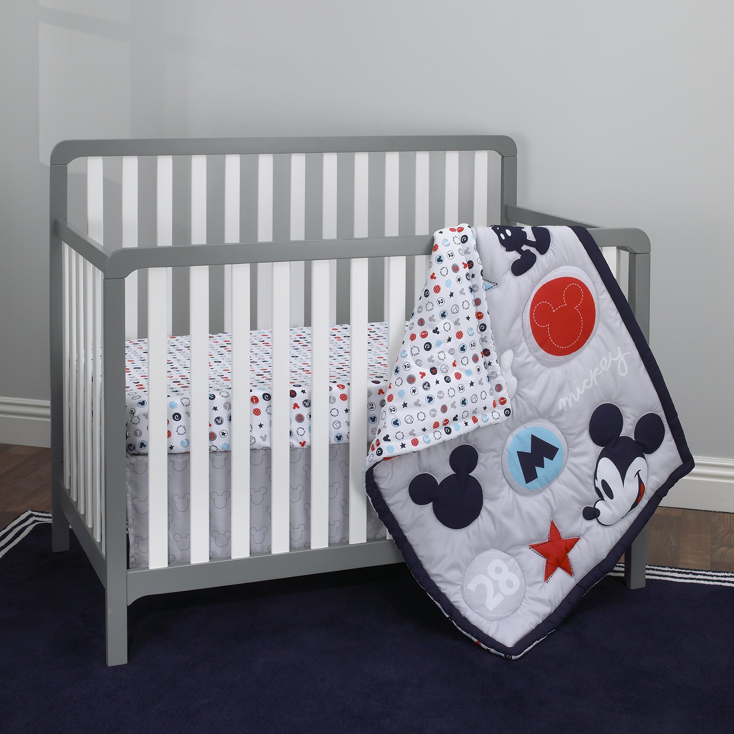 Foto 8 pulgar | Juego De Ropa De Cama Para Cuna De Bebé Disney Amazing Mickey Mouse, 3 Piezas - Venta Internacional.