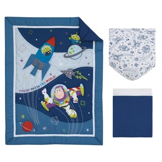 Foto 5 | Juego De Ropa De Cama Para Cuna Disney Toy Story Outta This World, 3 Piezas - Venta Internacional.